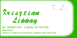 krisztian lippay business card